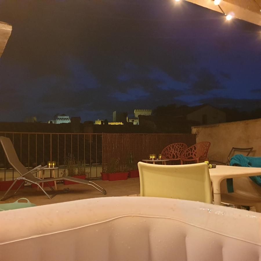 Maison Intra Muros, Terrasses Avec Vue Jaccuzzi Et Garage Avignon Eksteriør bilde