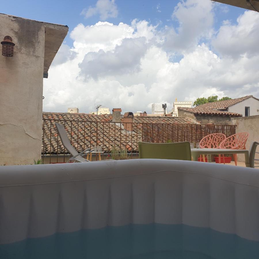 Maison Intra Muros, Terrasses Avec Vue Jaccuzzi Et Garage Avignon Eksteriør bilde